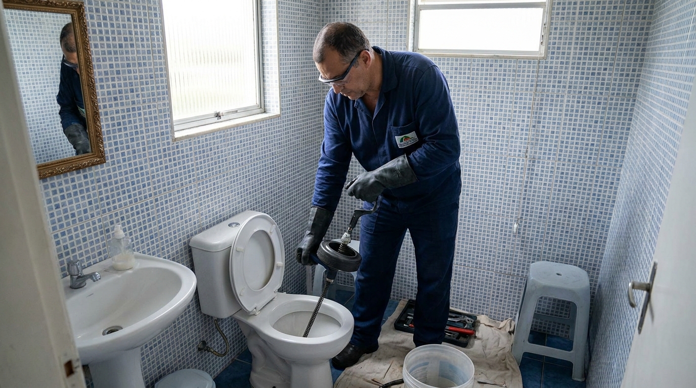 Desentupimento de vaso profissional em Divinópolis‑MG