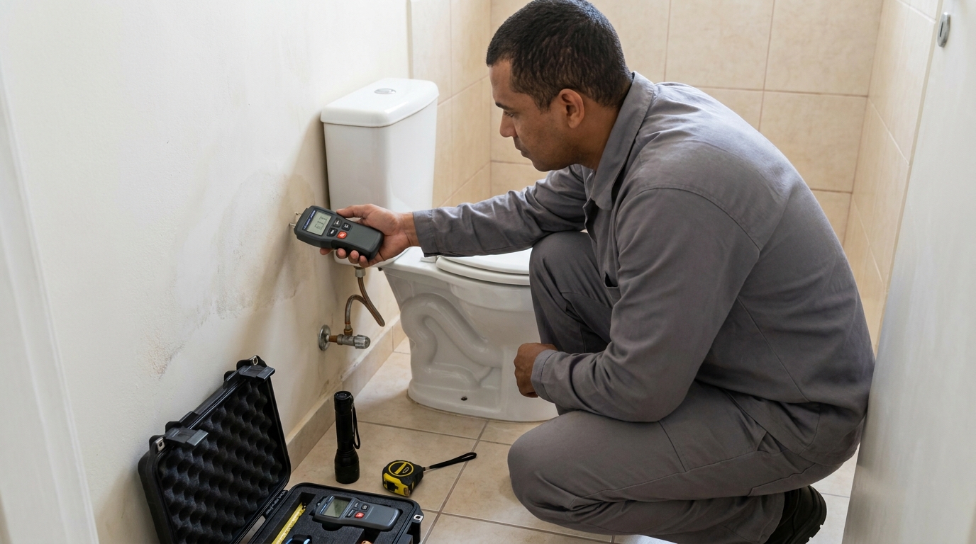 Técnico de caça vazamento em residência em Divinópolis‑MG